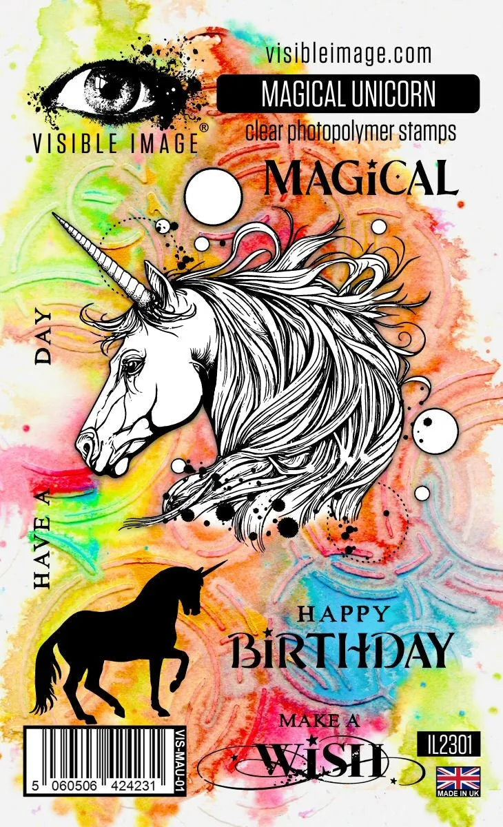Visible Image Licorne Magique - Ensemble de tampons A6