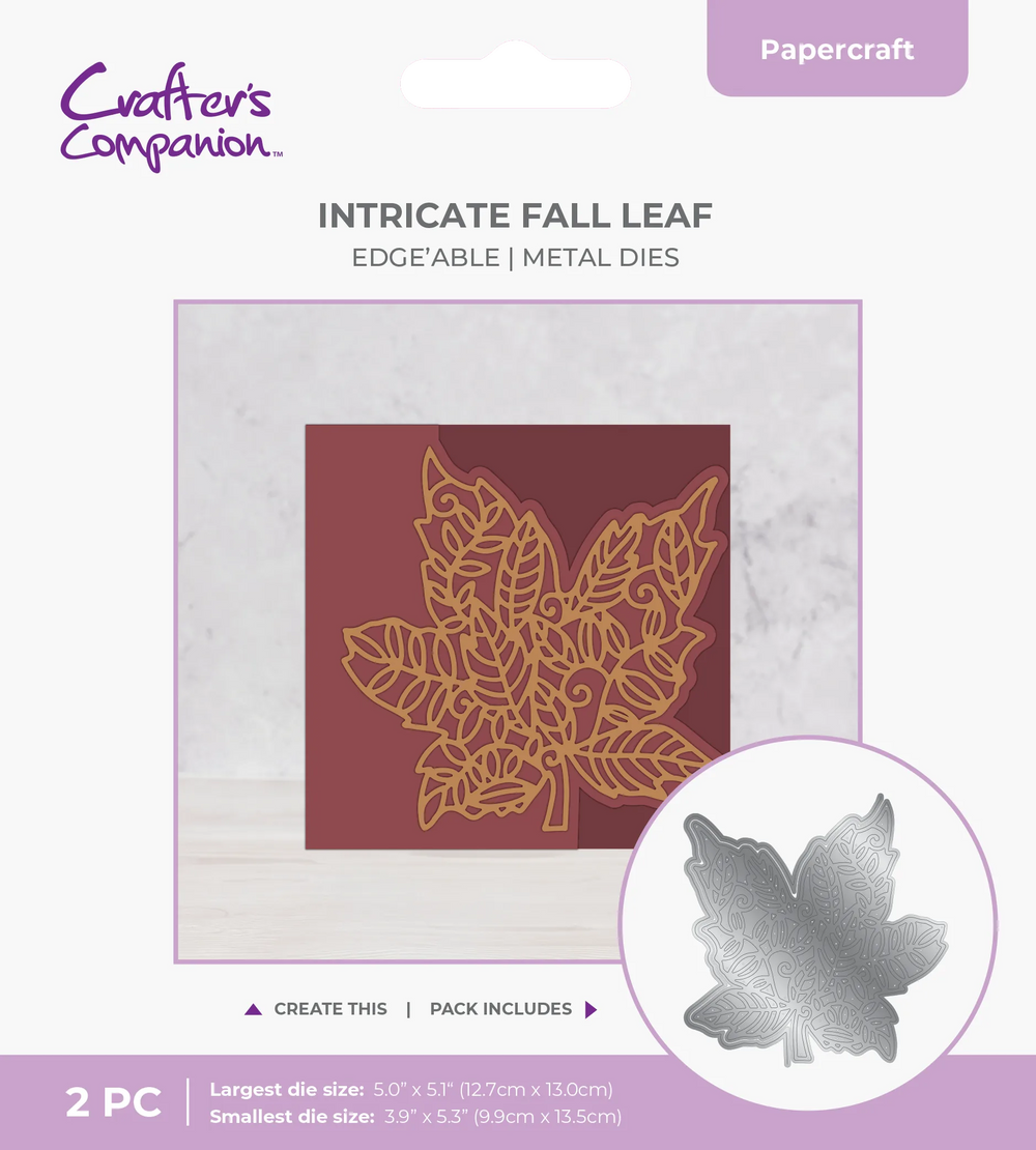 Crafter's Companion Die Set Intricate Fall Leaf