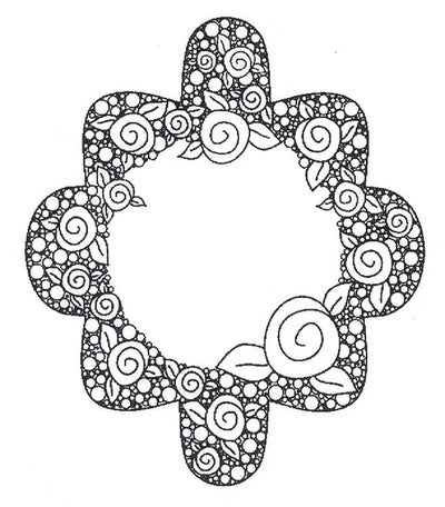 Sue Wilson - Tampon pré-découpé Deco Rose Burst