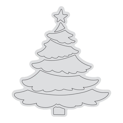Tampon Arbre Étagé Contour (1pièce)