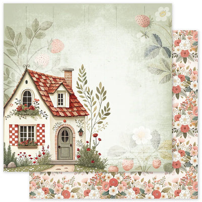 Strawberry Friends C Papier 12 x 12 (Paquet en vrac de 12) 34869