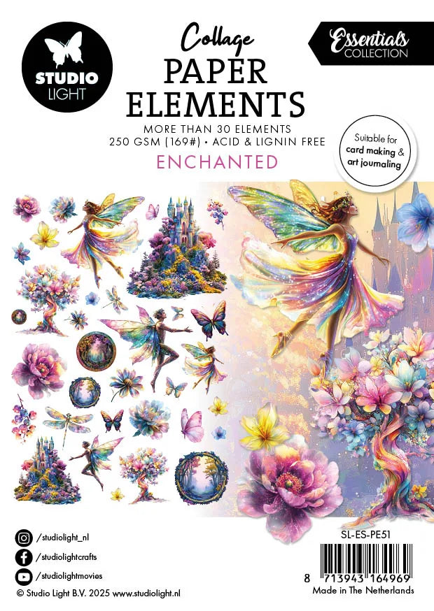 SL Paper Elements Enchanted Essentials 105x148x4mm 34 Pièces