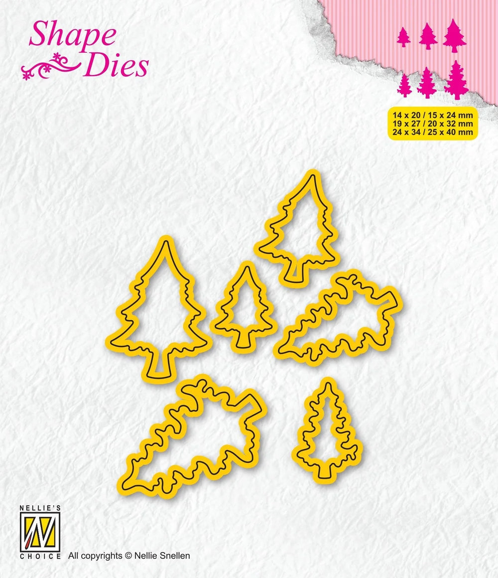 Nellie's Choice - Mini Dies Forme - Sapins - 2