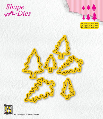 Nellie's Choice - Mini Dies Forme - Sapins - 2