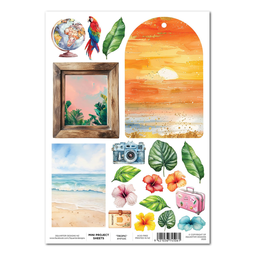 3Quarter Designs Tropic Excursion - Mini Project Sheet — Ecstasy Crafts