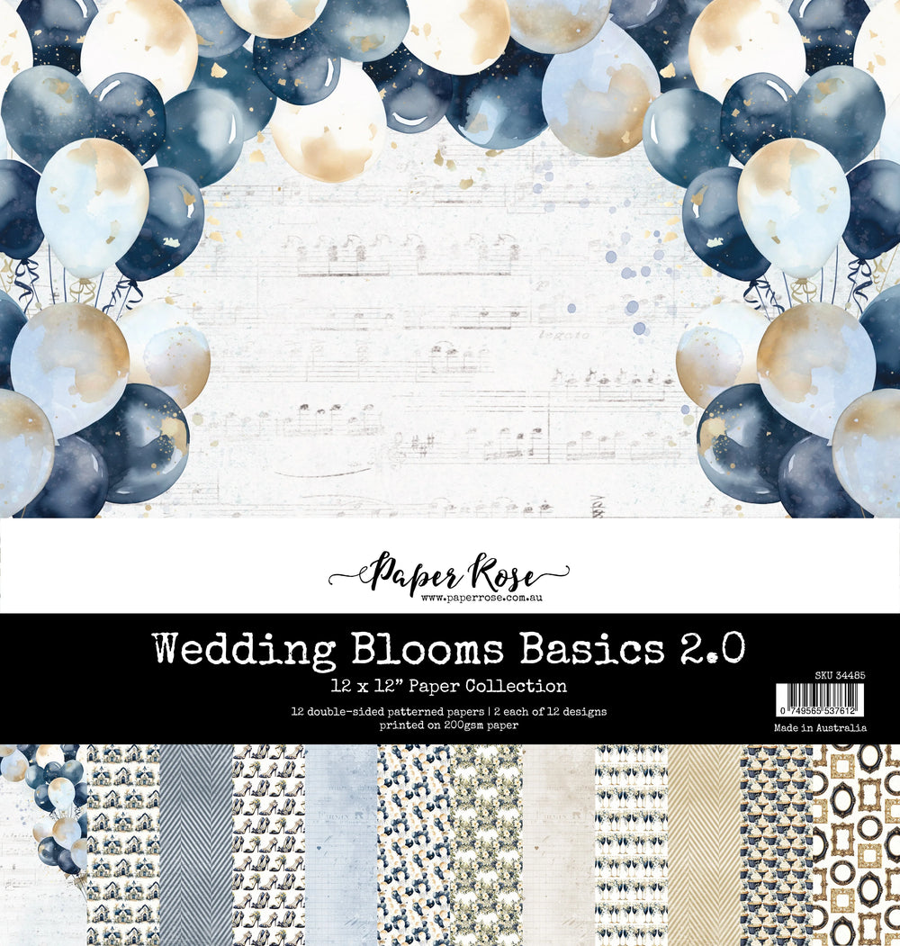 Collection de papier Wedding Blooms Basics 2.0 12x12 34485