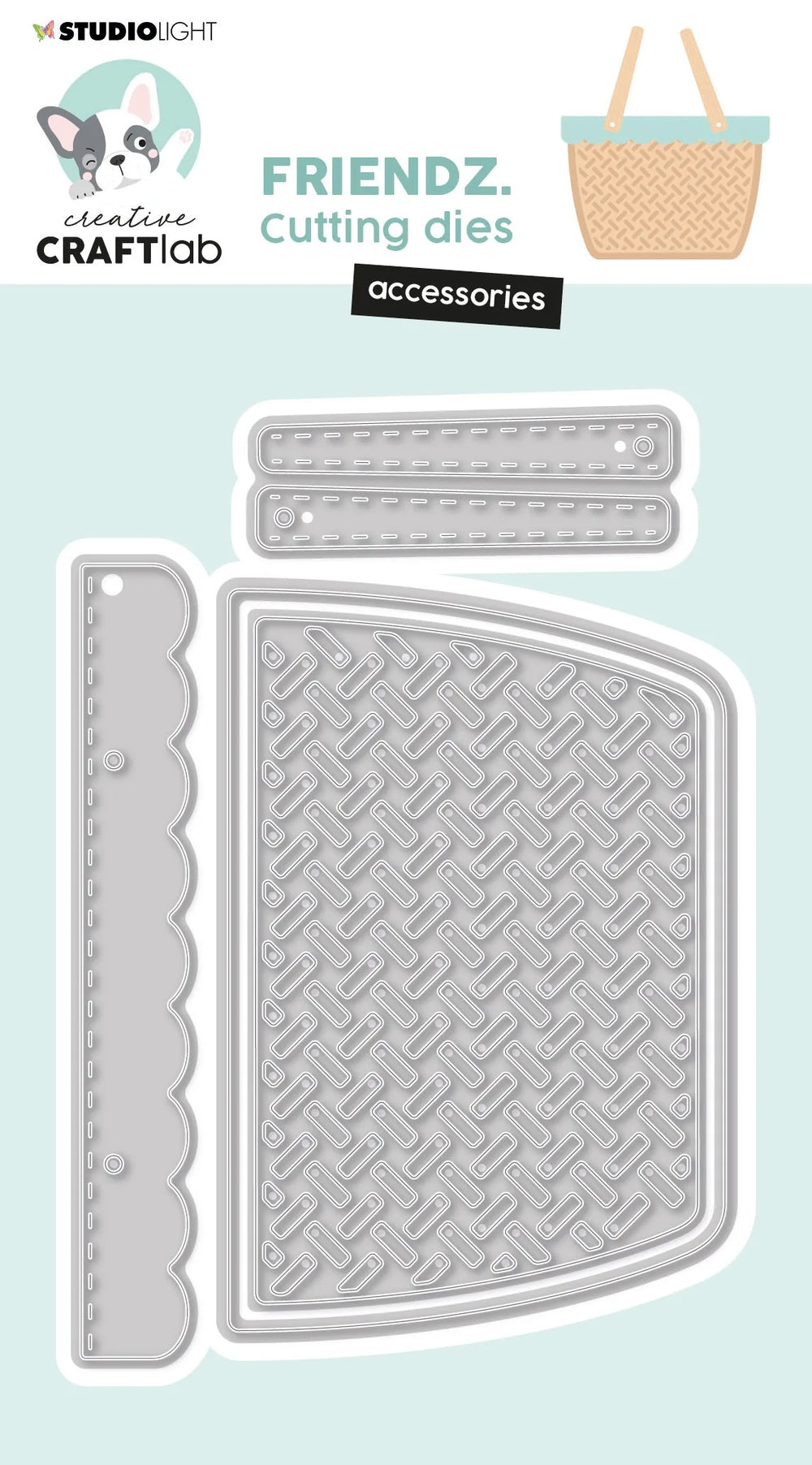 Matrice de découpe CCL Panier Amis 128x108x1mm 9 pièces no 477