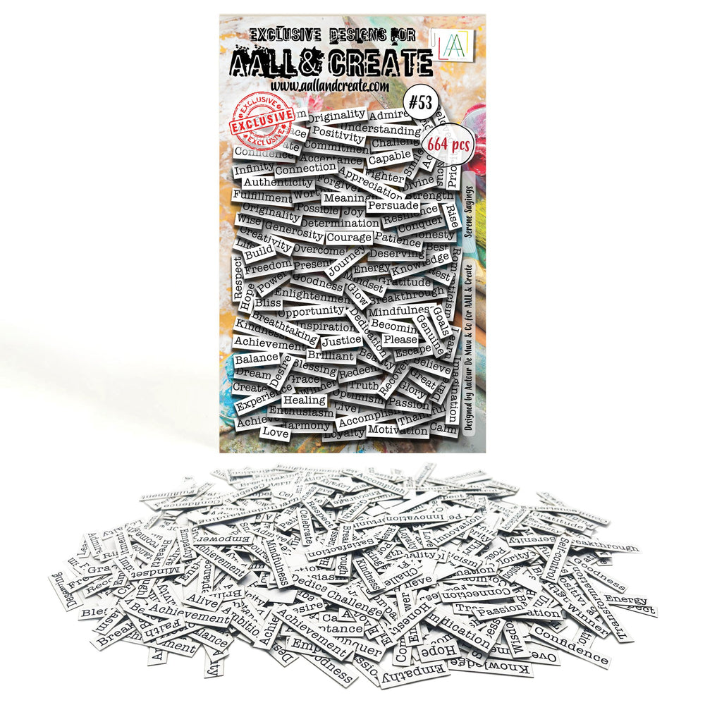 AALL and Create - Ephemera Die-Cuts - Serene Sayings