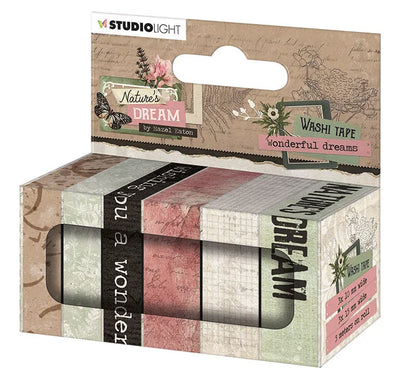 Ruban Washi HEN Wonderful Dreams Natures Dream 77,5x37x37mm 6 PC no.16