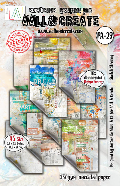 AALL and Create - A5 Design Paper - Sketch Streams