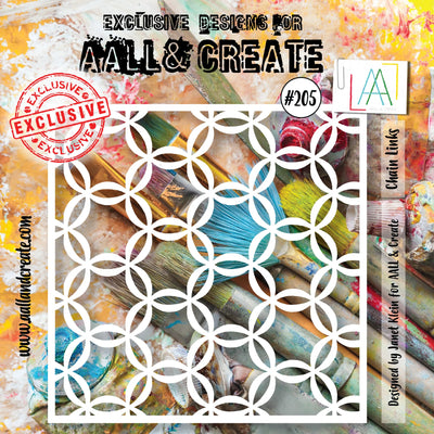 AALL and Create Pochoir 6"x6" - 205 - Maillons de chaîne