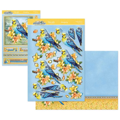 Magnifique Ensemble Grand Format Oiseaux - Fleurs de perruche