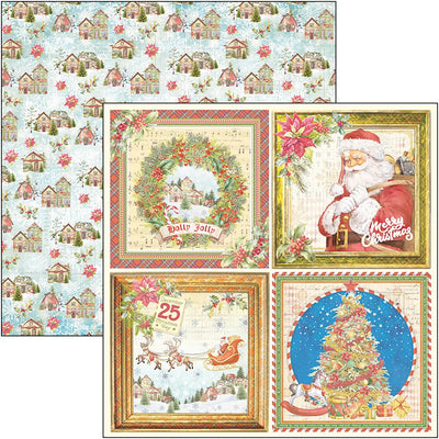 Ciao Bella Dear Santa Bloc de Motifs 12x12 8/Paq