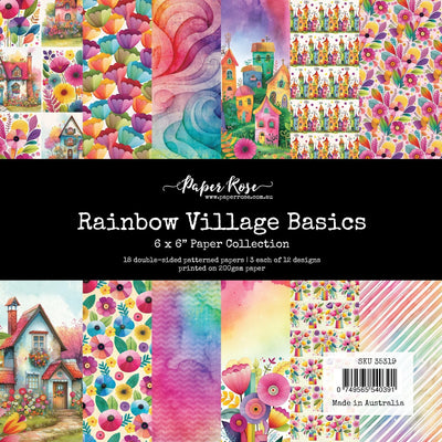Collection de papier Rainbow Village Basics 6x6 35319