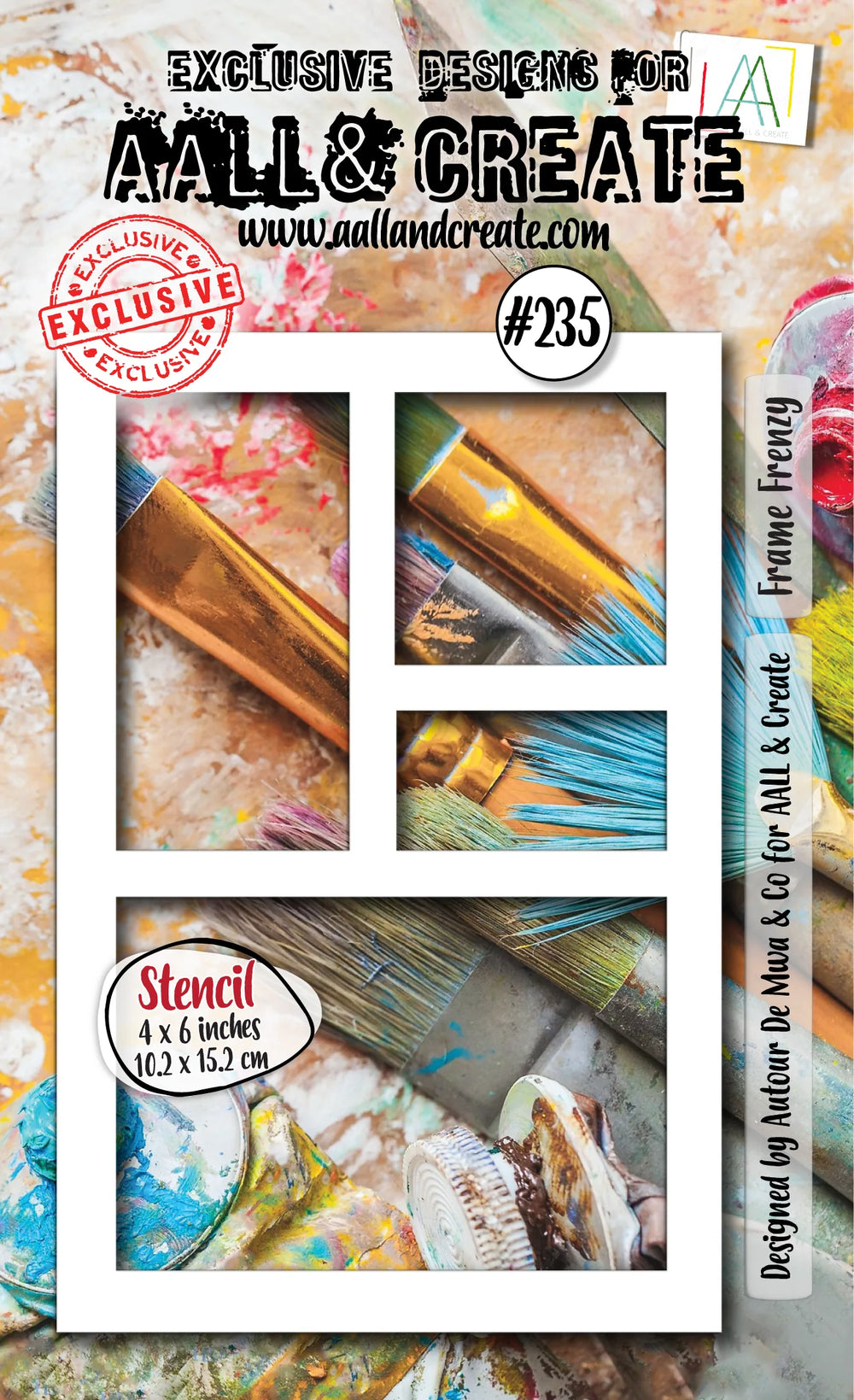 AALL and Create - Pochoir 6"x4" - Frame Frenzy