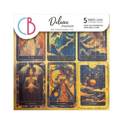Papier Céleste Deluxe Or 6"x6" 5/Paquet