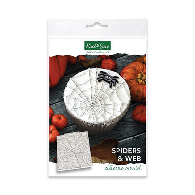 Moule en silicone araignées et toile d'araignée