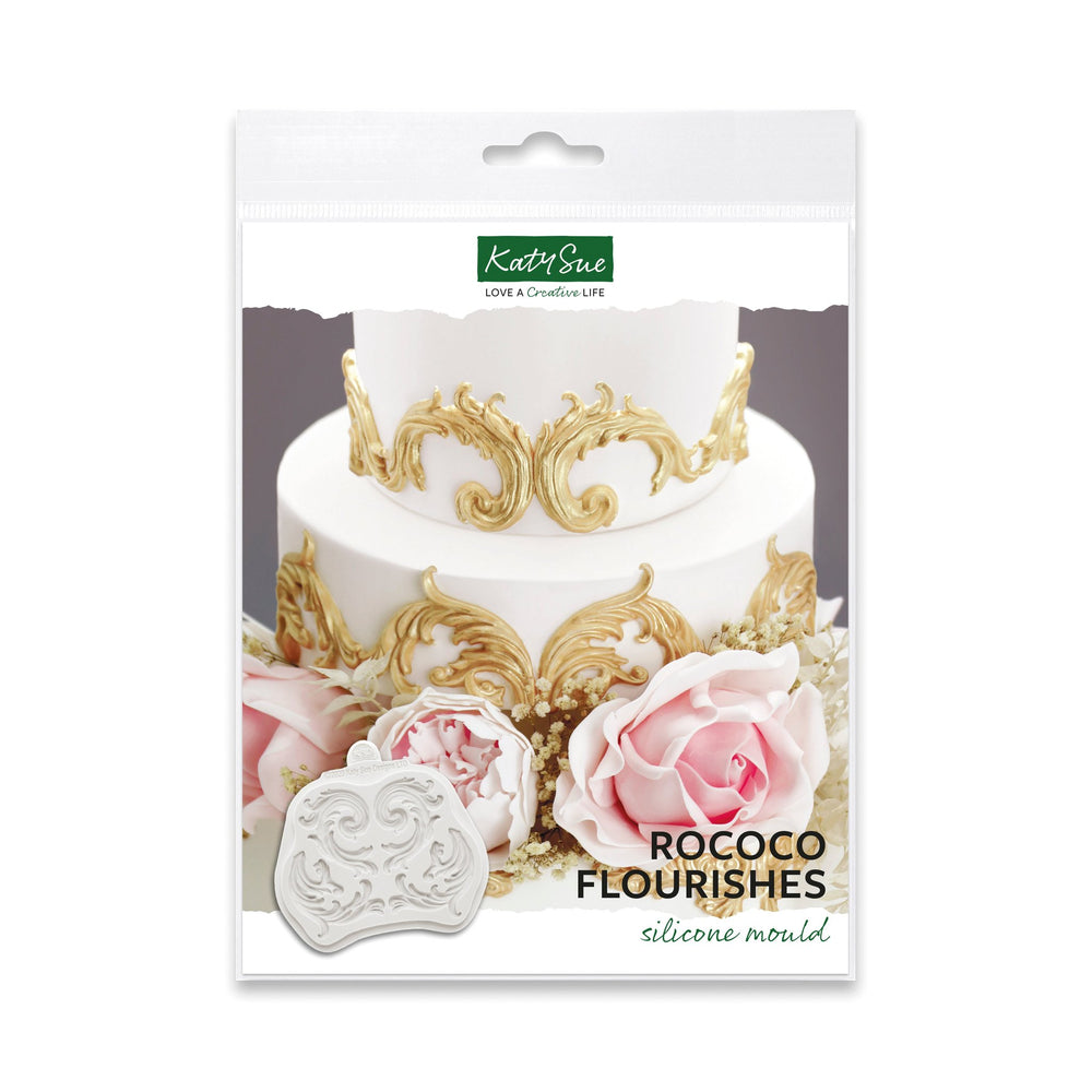 Rococo Flourishes Silicone Mould — Ecstasy Crafts