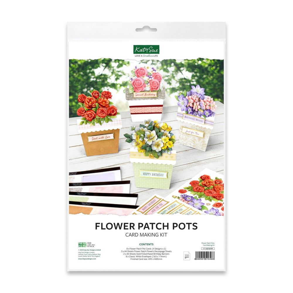 Flower Patch Pots Card Making Kit — Ecstasy Crafts