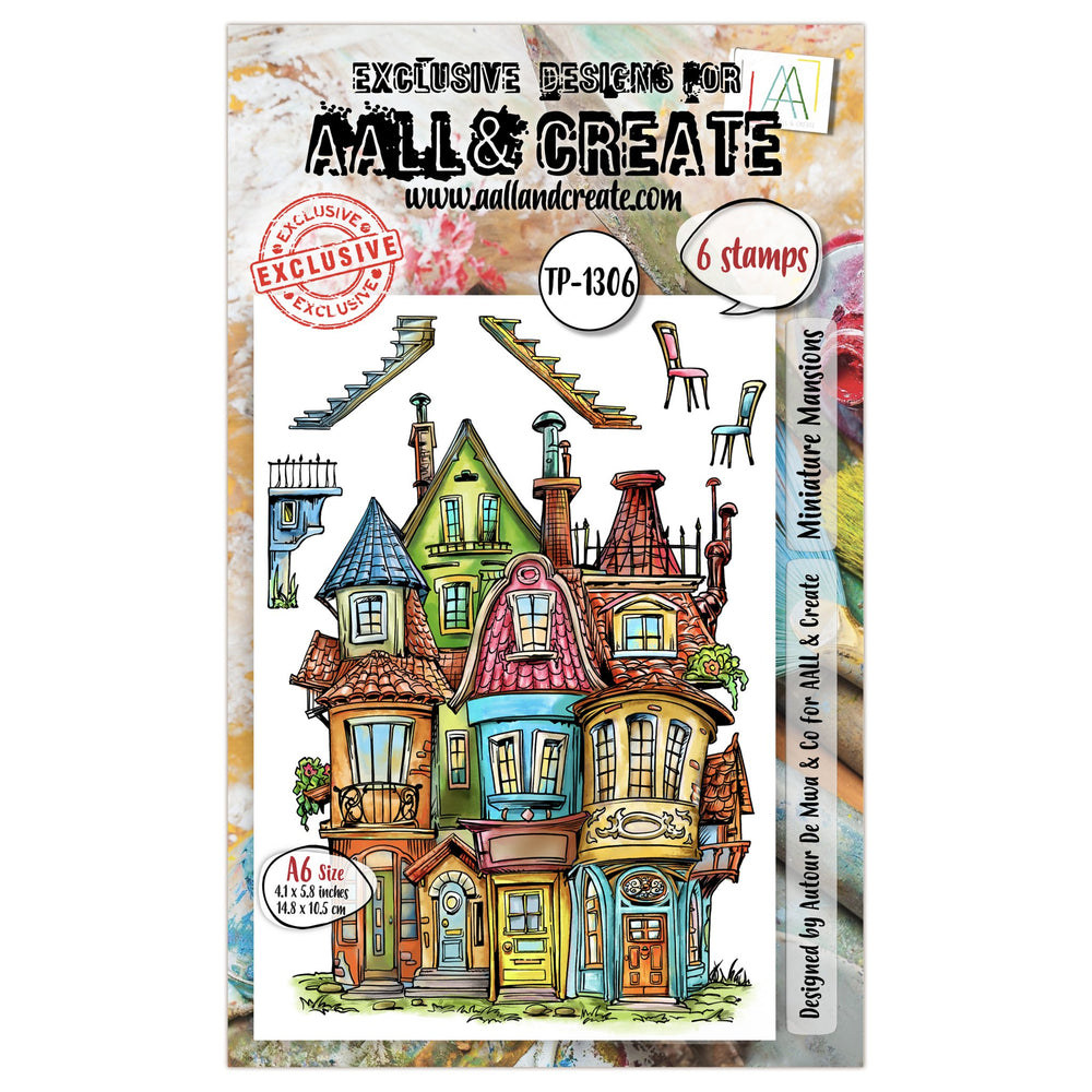 AALL and Create - A6 Stamp Set - Miniature Mansions — Ecstasy Crafts