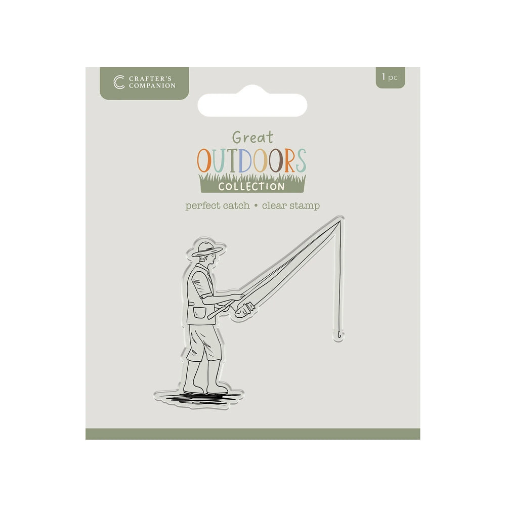 Crafters Companion The Great Outdoors Jeu de tampons clairs en acrylique - La prise parfaite