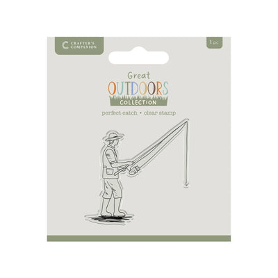 Crafters Companion The Great Outdoors Jeu de tampons clairs en acrylique - La prise parfaite