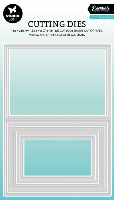 SL Cutting Dies Folded Card Rectangle Essentials 210x148x1mm 11 PC nr.438