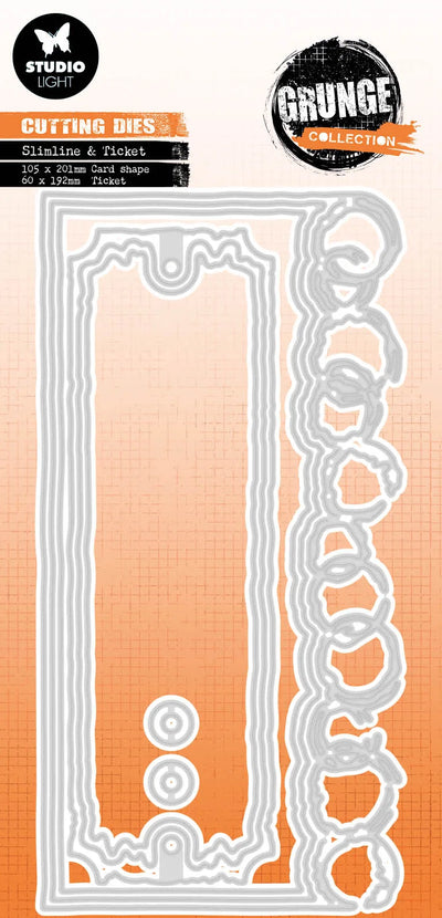 Matrices de découpe SL Slimline & Ticket Grunge Collection 105x210x1mm 8 PC nr.533