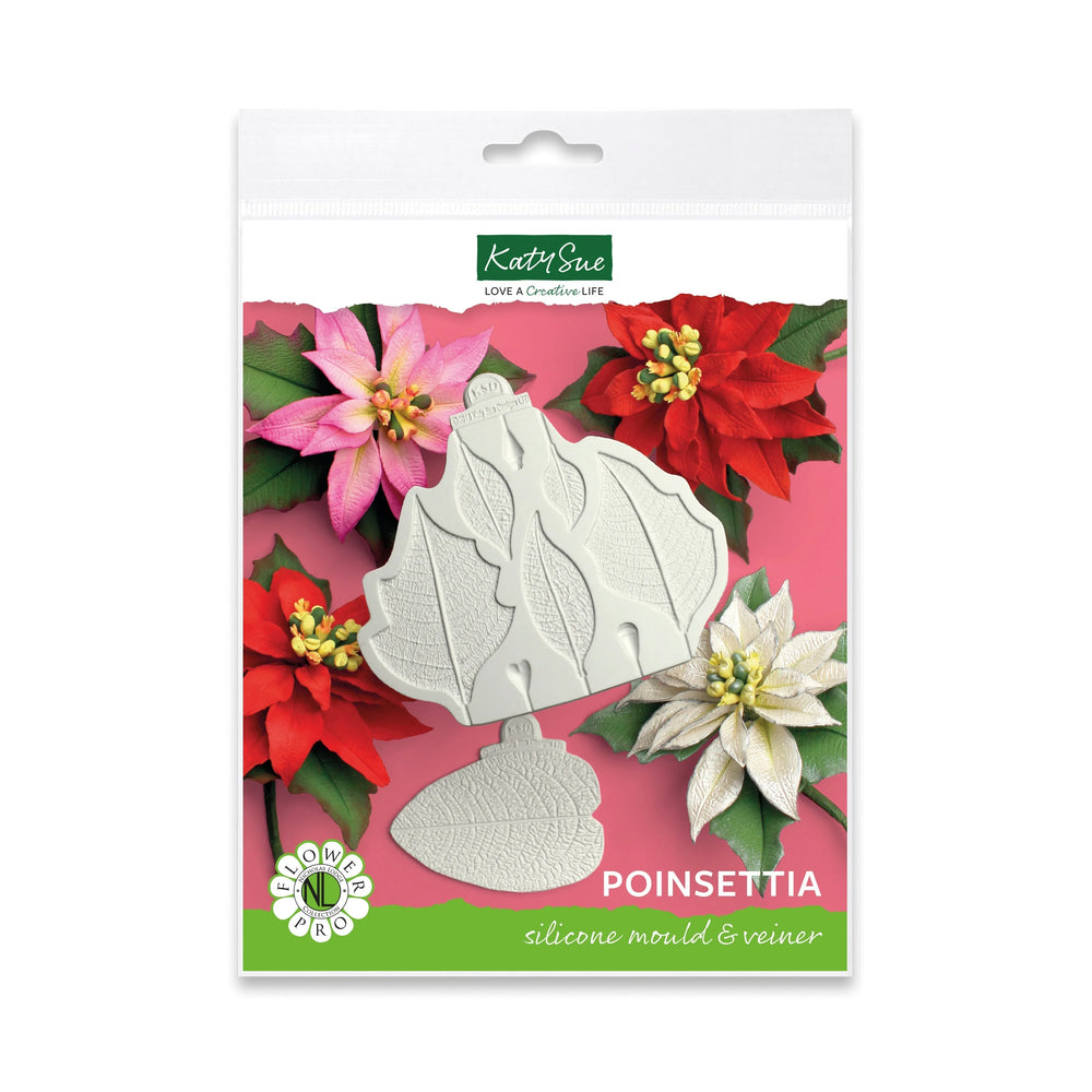 Moule et veinure silicone "Flower Pro" Poinsettia