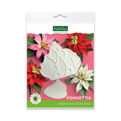 Moule et veinure silicone "Flower Pro" Poinsettia
