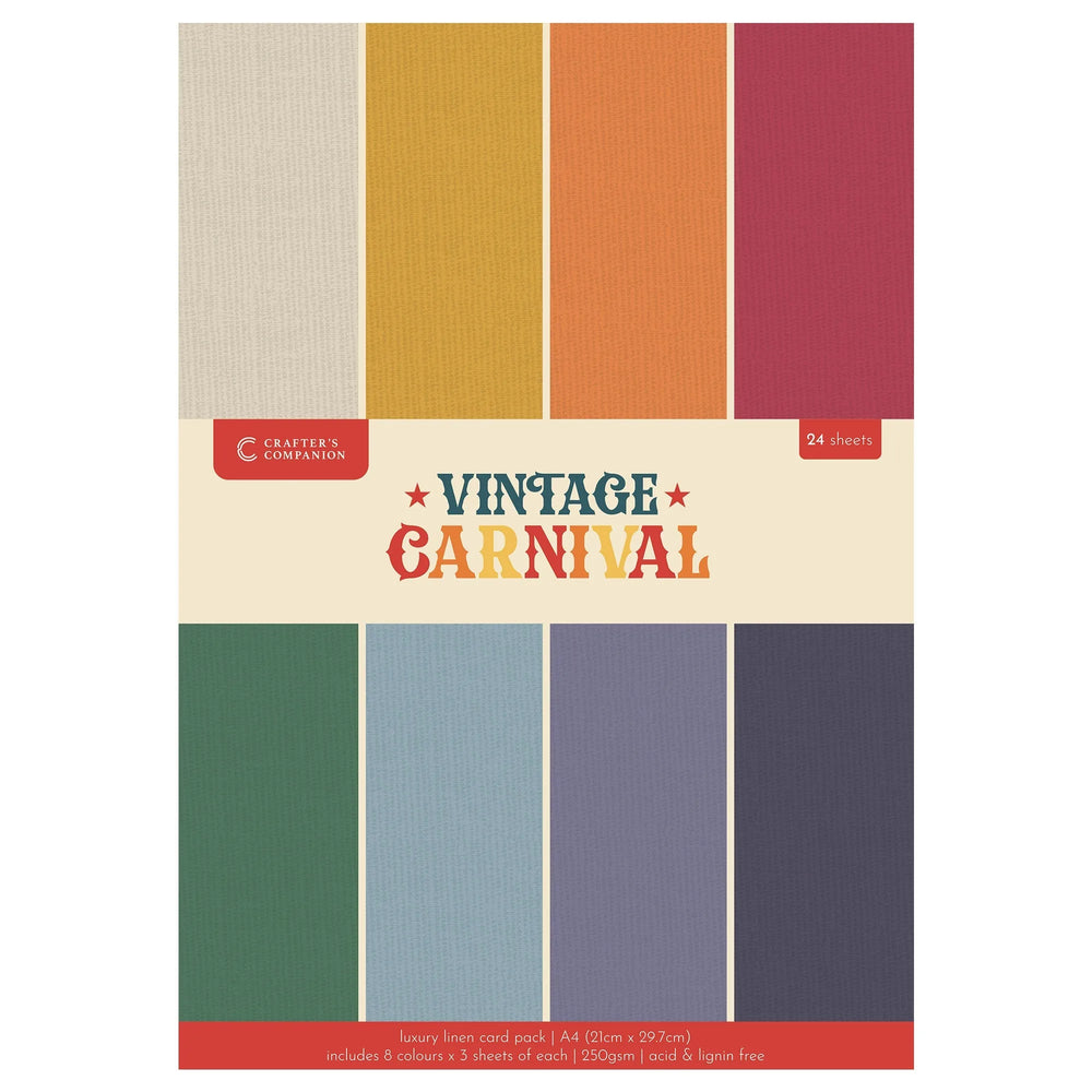 Carton de luxe lin Carnaval vintage - A4