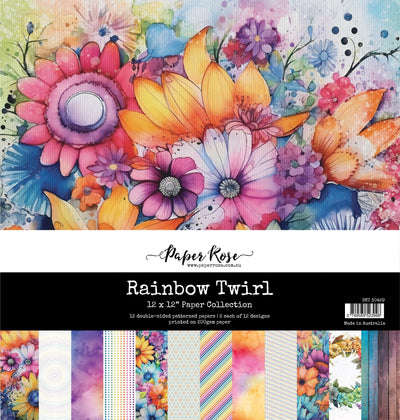 Rainbow Twirl 12x12 Paper Collection 30429