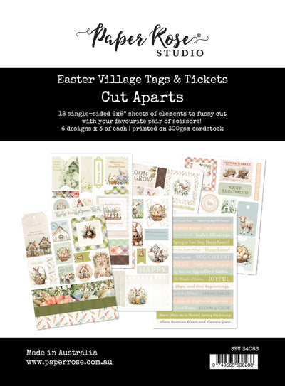 Easter Village Tags & Tickets Cut Aparts 34086