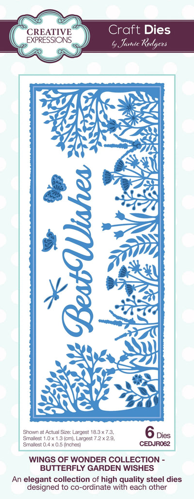 Creative Expressions Jamie Rodgers Butterfly Garden Wishes Craft Die