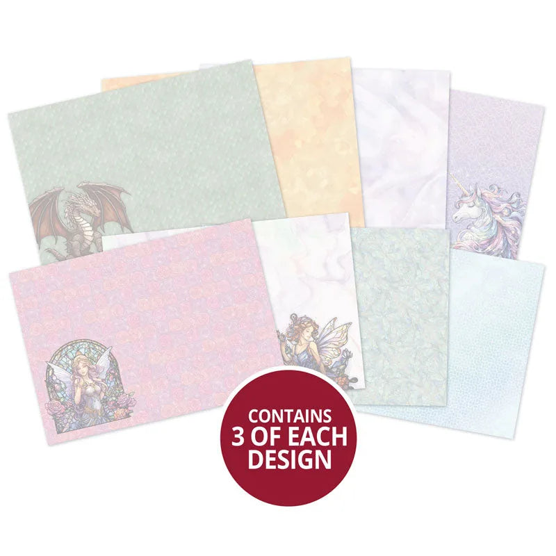 Mondes Mystiques Vitrail Cartes de Luxe - Inserts