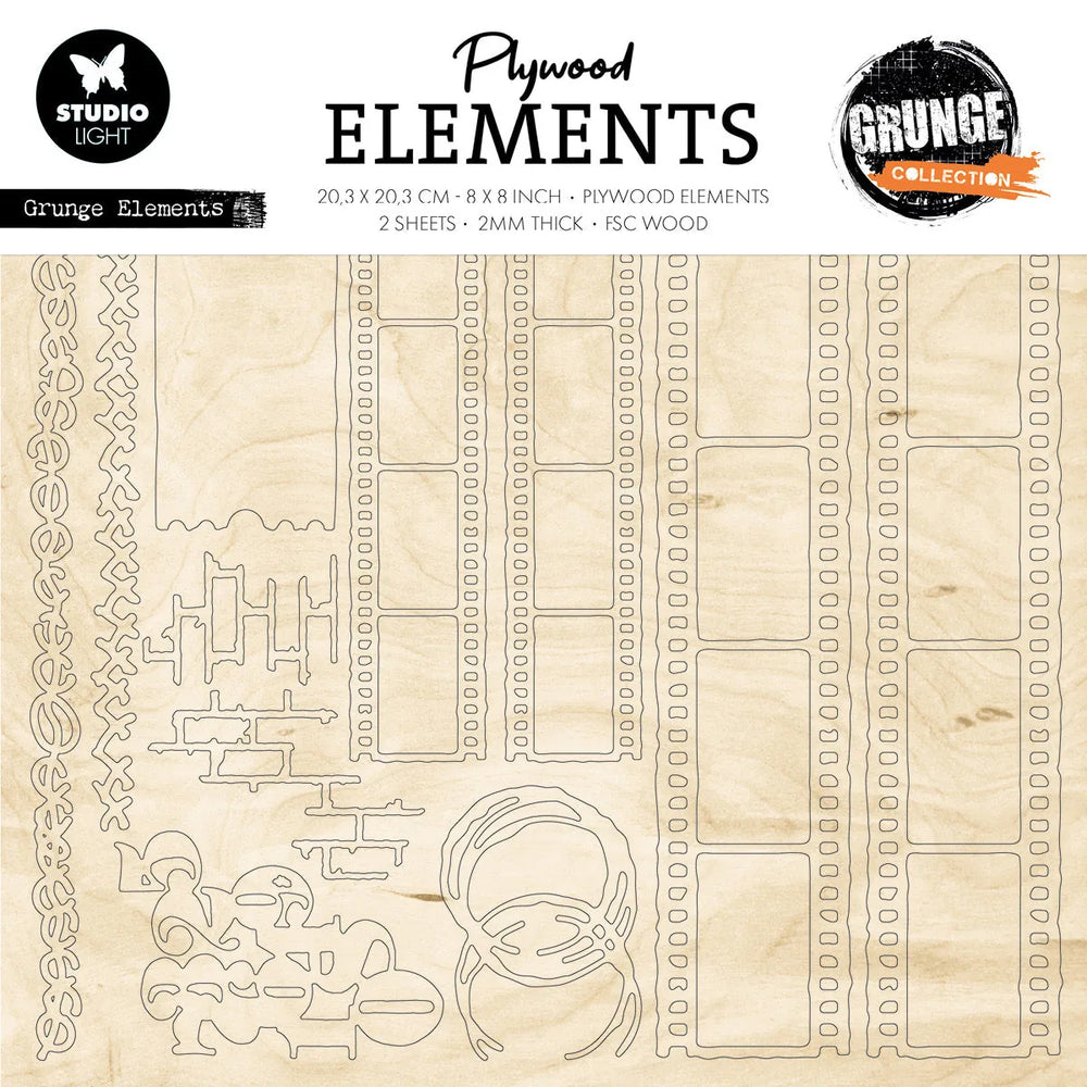 SL Plywood Elements Grunge Elements Grunge Collection 2 PC