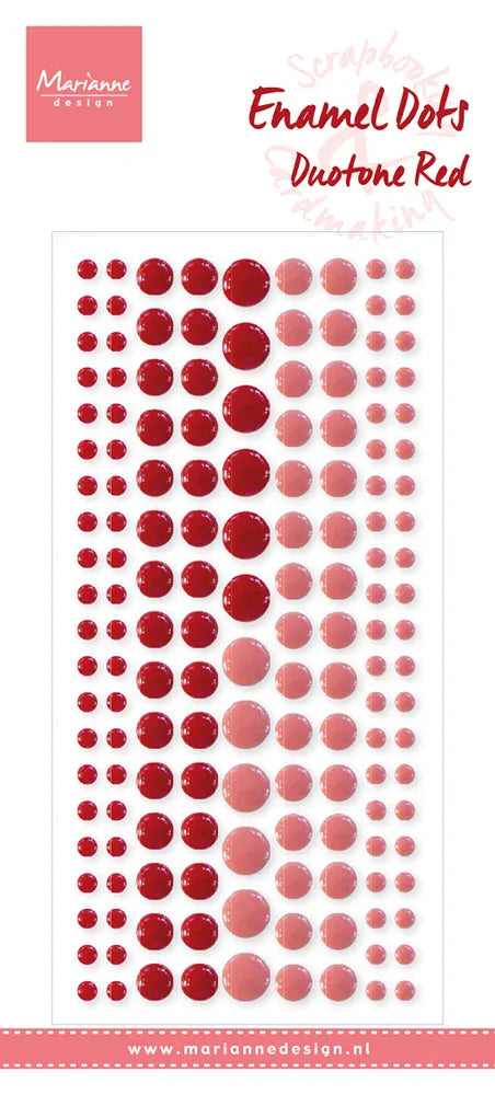 Marianne Design Points Émaillés - Rouge Bicolore