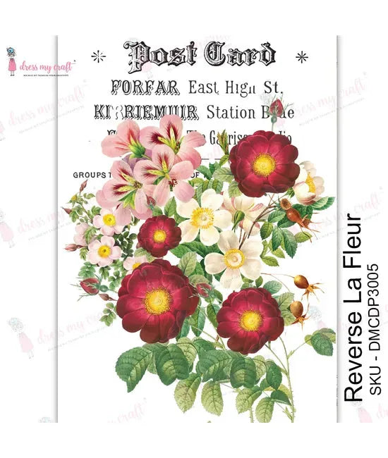 Dress My Craft Reverse Transfer Me - La Fleur