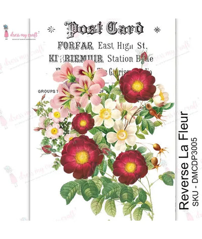 Dress My Craft Reverse Transfer Me - La Fleur