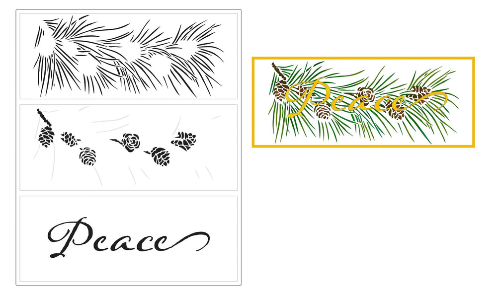 The Crafters Workshop Slimline Layered Pinecone Branch — Ecstasy Crafts