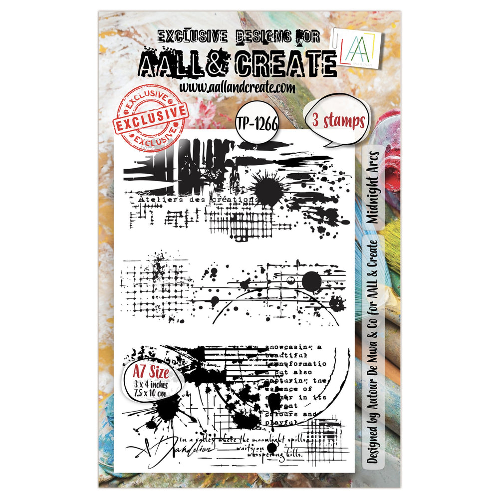 AALL and Create - A7 Stamp Set - Midnight Arcs — Ecstasy Crafts