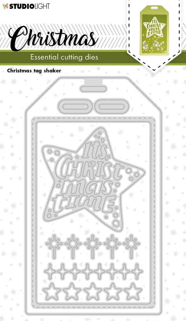 SL Matrices de découpe Étiquettes de Noël Shaker Essentiels 82x142x1mm 7 Pcs nr.251