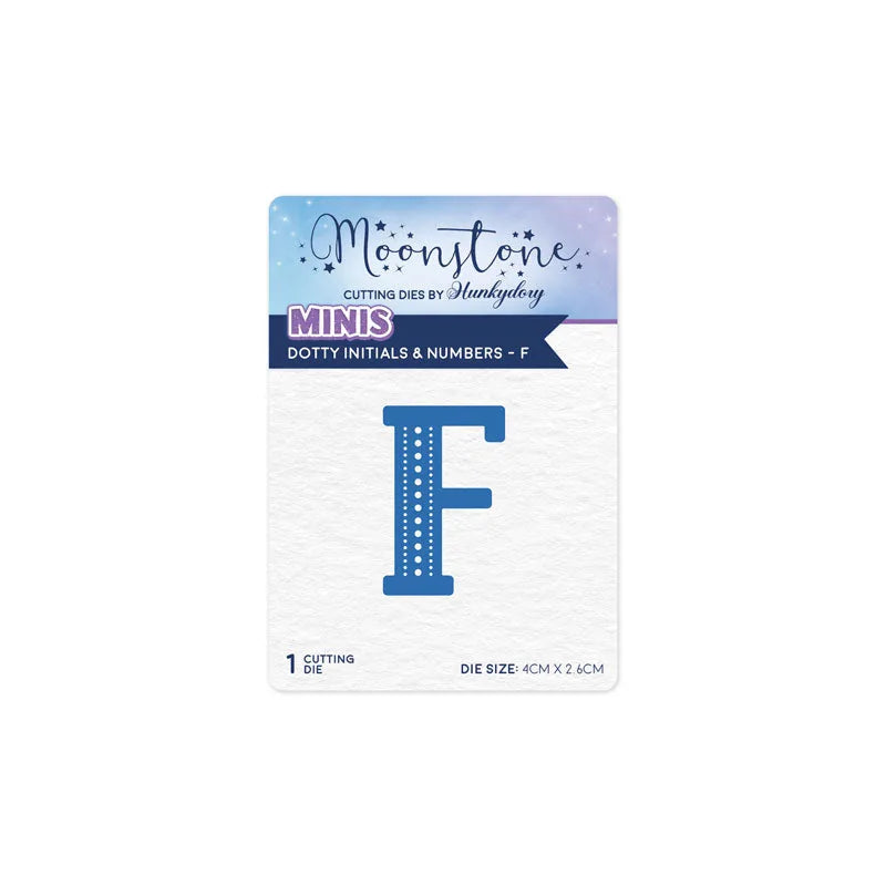 Moonstone Dies - Dotty Initials & Numbers - F