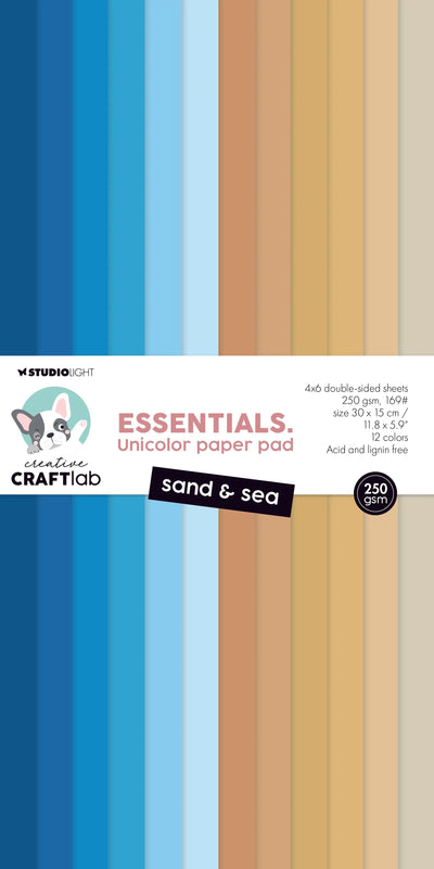 Bloc de papier CCL Unciolor Sand & Sea Essentials 24 feuilles