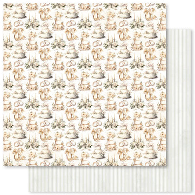 Joie de mariage C 12 x 12 Papier (Paquet en vrac de 12 pièces) 34197