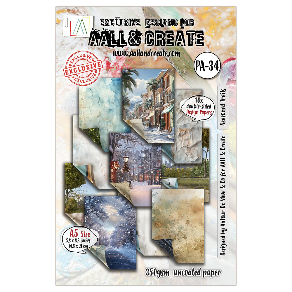 AALL and Create - A5 Design Paper - Seasoned Trails — Ecstasy Crafts