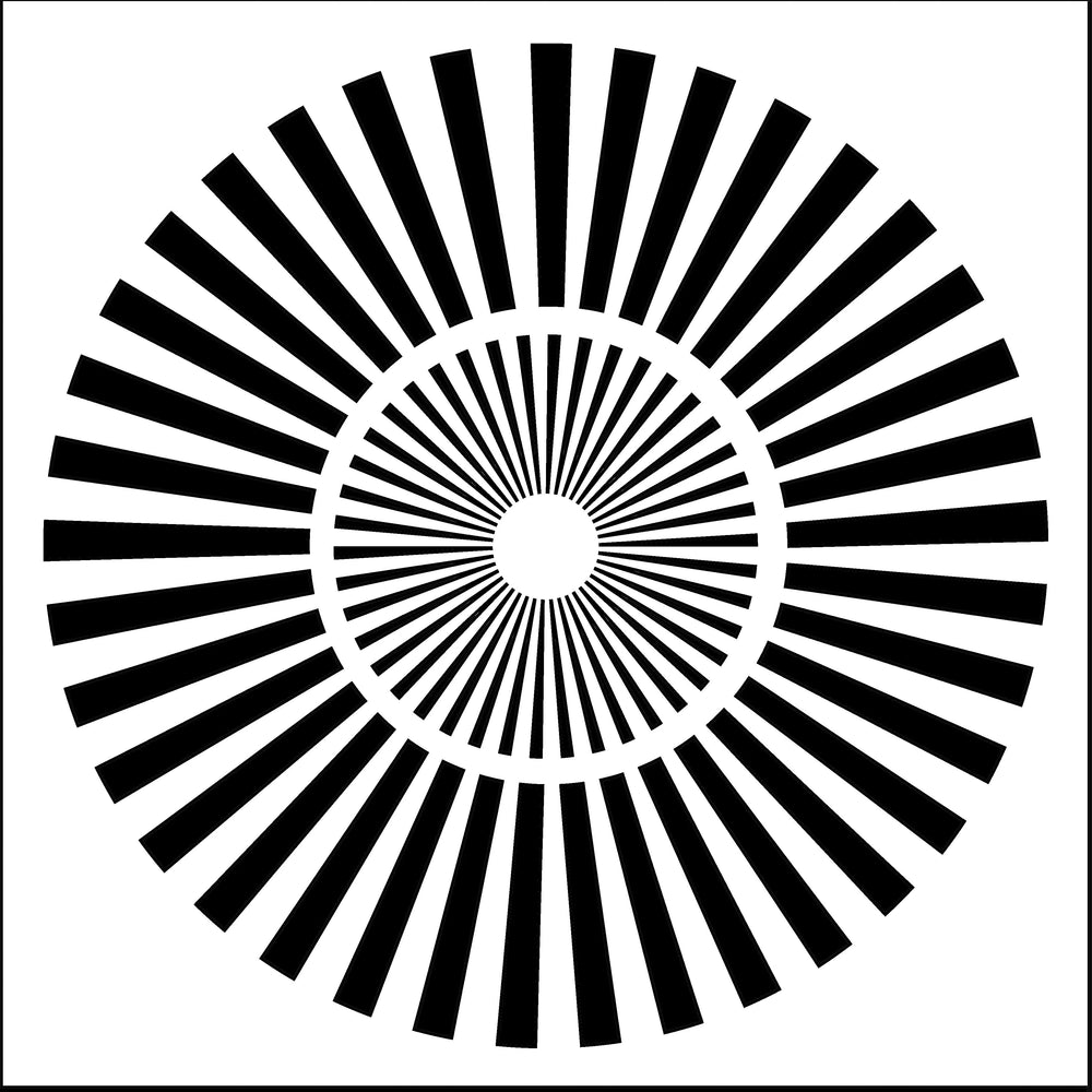 The Crafters Workshop 6x6 Stencil Sunburst