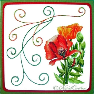 Motif de broderie KC - Vignes tourbillonnantes