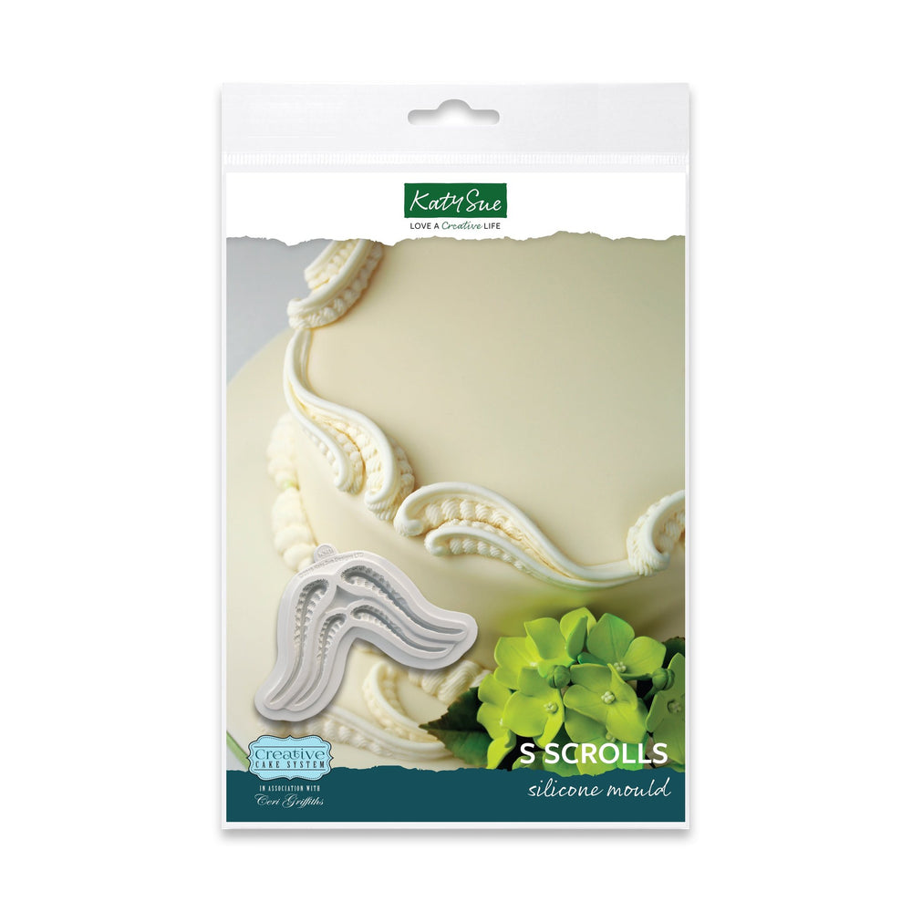 S Scrolls Silicone Mould — Ecstasy Crafts