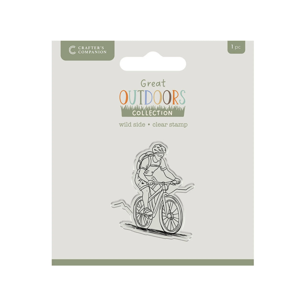 Crafters Companion The Great Outdoors Jeu de tampons acryliques transparents - Côté sauvage